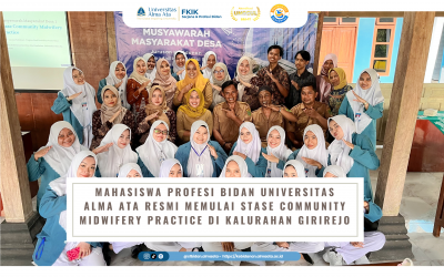 Mahasiswa Profesi Bidan Universitas Alma Ata Resmi Memulai Stase Community Midwifery Practice di Kalurahan Girirejo, Imogiri, Bantul