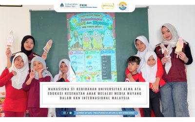 Mahasiswa S1 Kebidanan Universitas Alma Ata Edukasi Kesehatan Anak melalui Media Wayang dalam KKN Internasional Malaysia